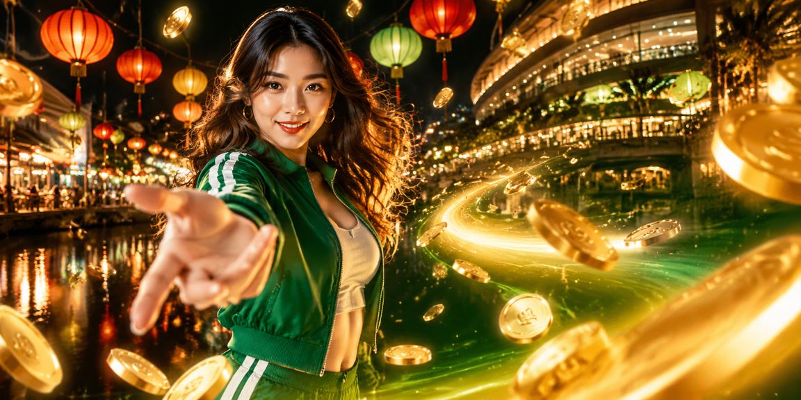 Không khí giải trí casino tại chợ đêm Huế với đèn trang trí rực rỡ