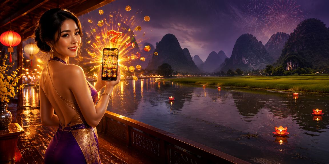 Không khí lễ hội Tết sôi động tại Ninh Bình với người dùng trải nghiệm slot game trực tuyến